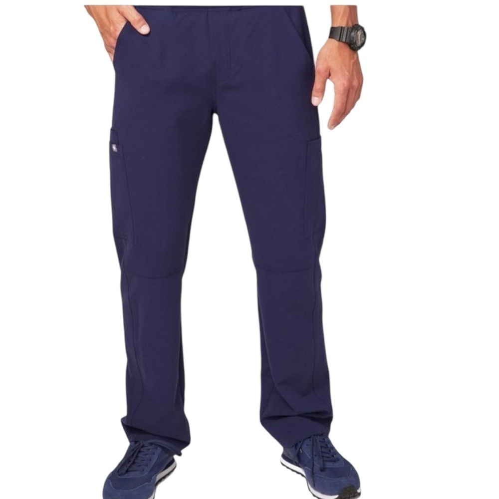 FIGS Axim Style Men’s Cargo Scrub Pants Navy Straight Leg 7 Pockets Sz S - Picture 5 of 10